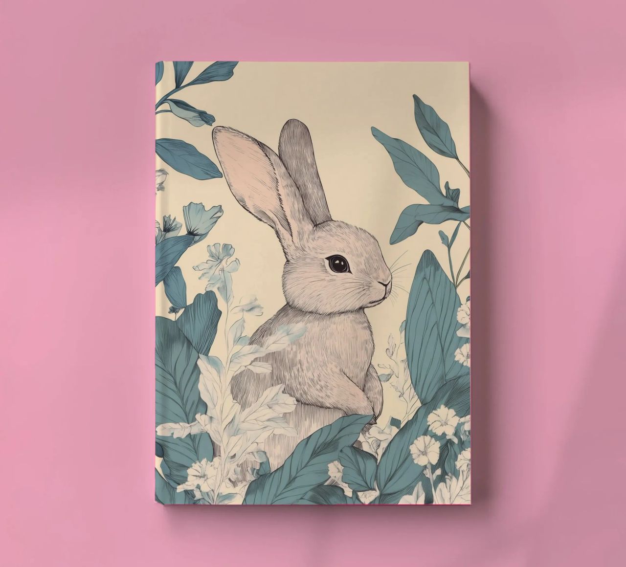 Rabbit in the Jungle notebook by Melloi Art Print