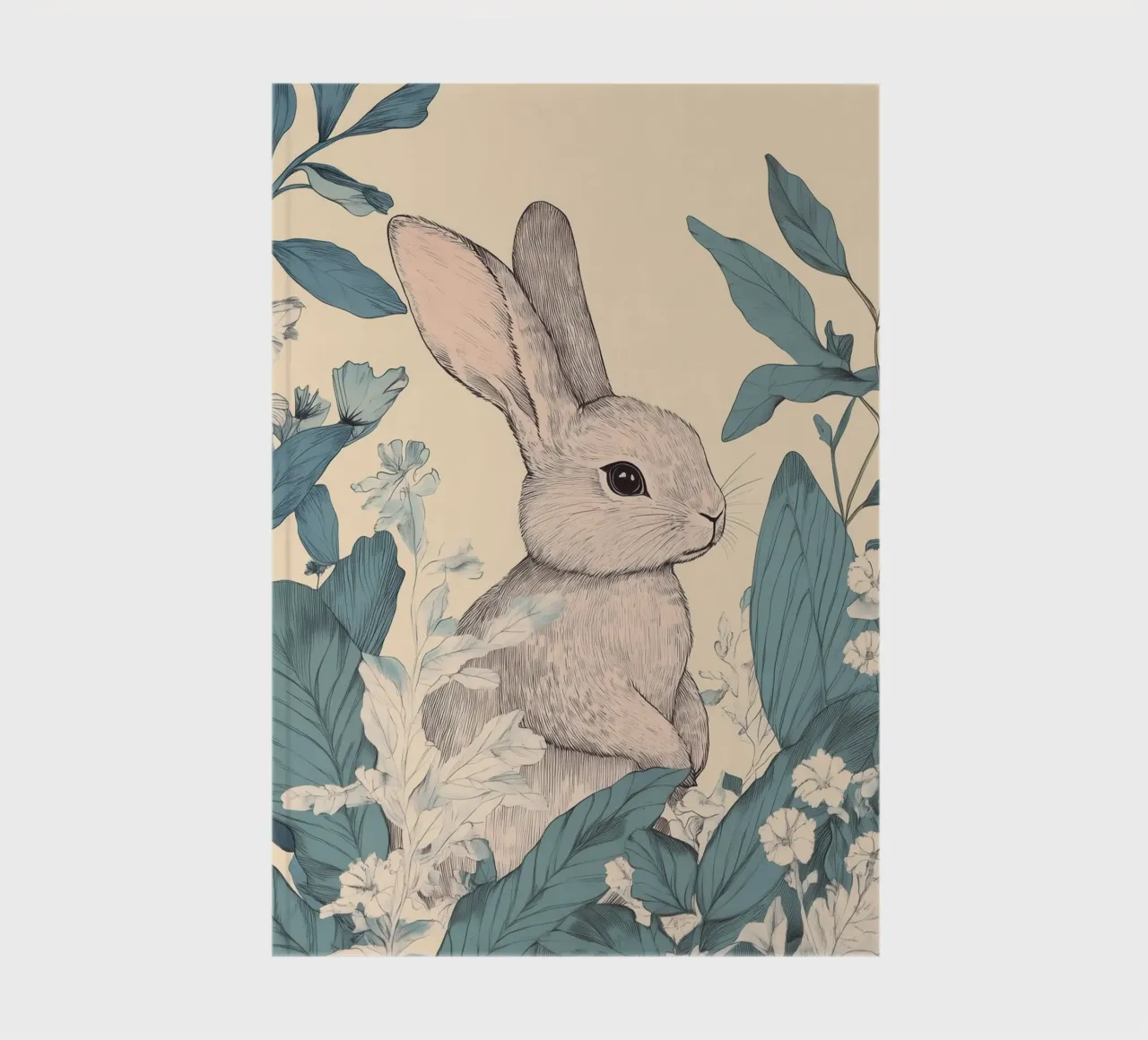 Le lapin dans la jungle carnet de notes de Melloi Art Print