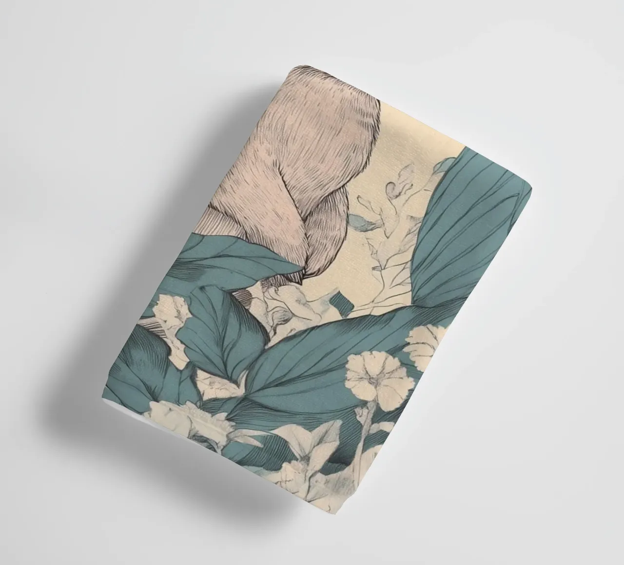Rabbit in the Jungle towel by Melloi Art Print