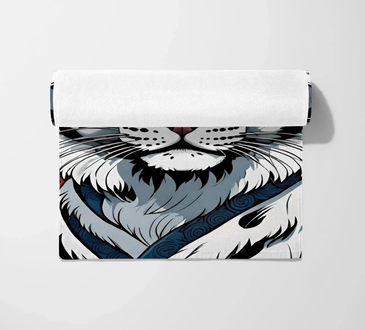 leopardo delle nevi telo mare da saimo