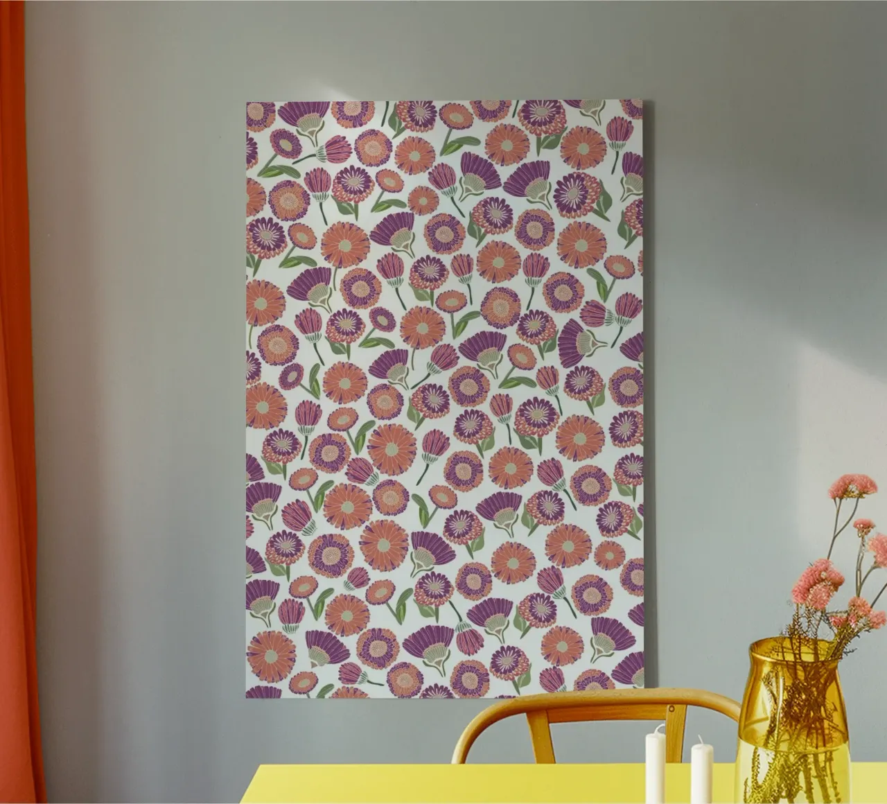 Pretty Florals canvas by Pom Graphic Design