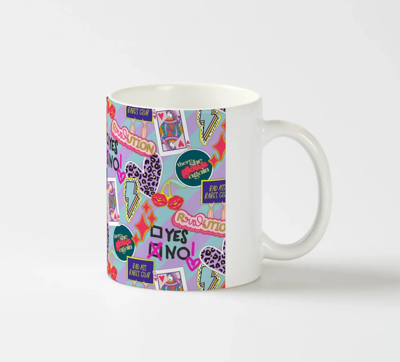 THE FUTURE IS FEMALE tazza in ceramica da LAUSEMIA DESIGN STUDIO