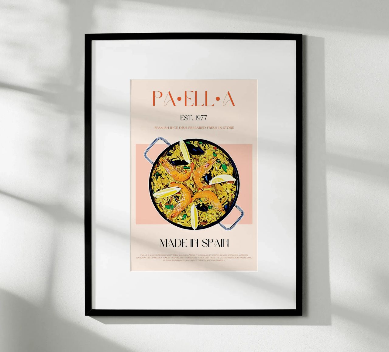 Paella Print poster da KOKRPrints