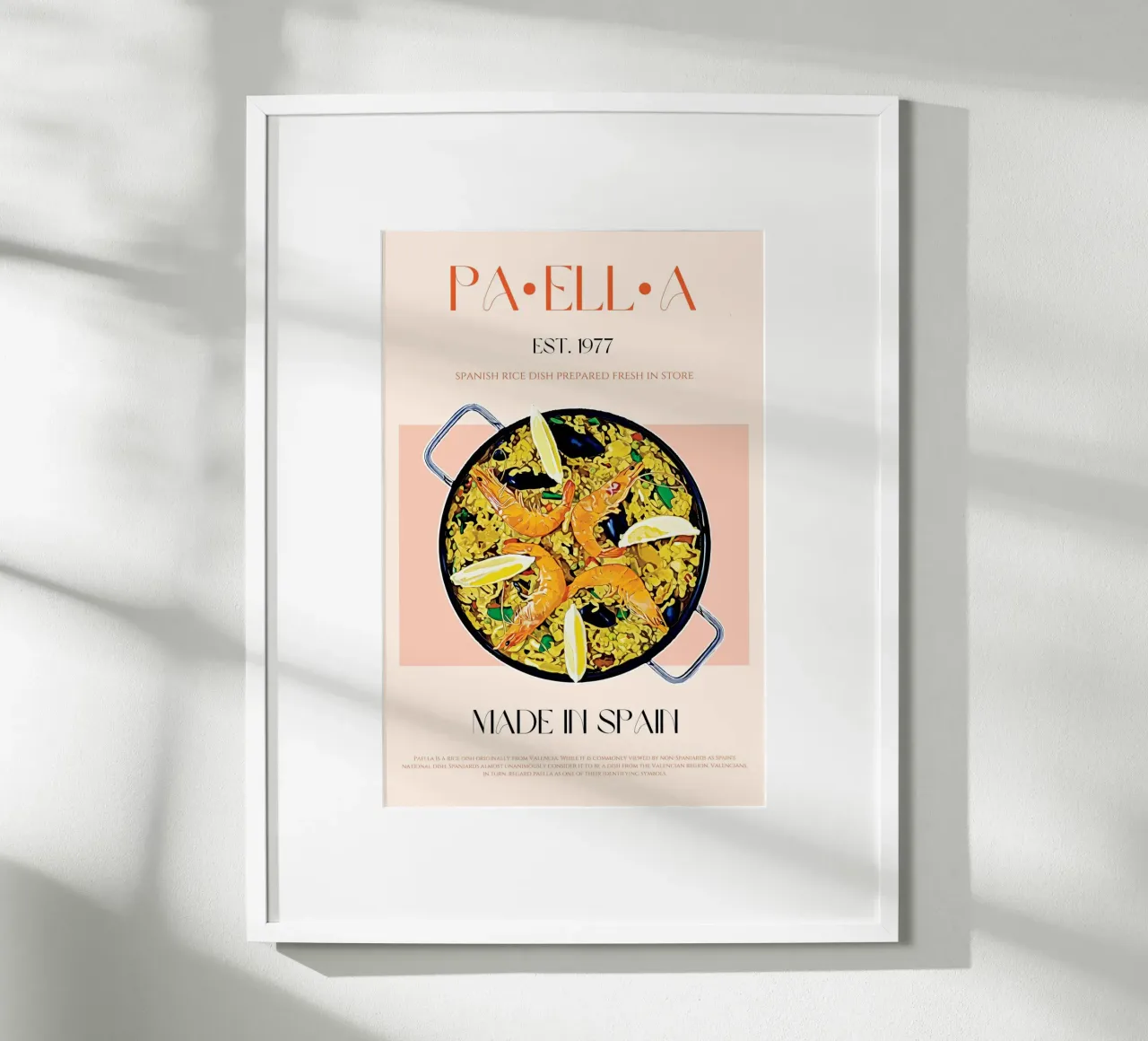Paella Print poster da KOKRPrints