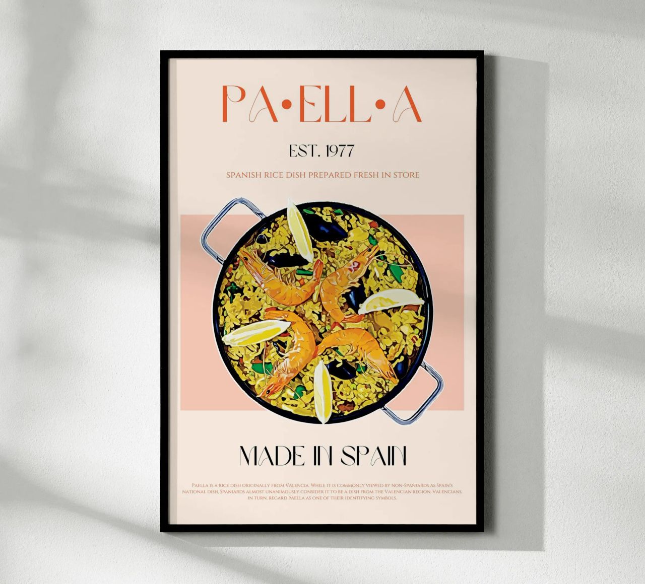 Paella Print poster da KOKRPrints
