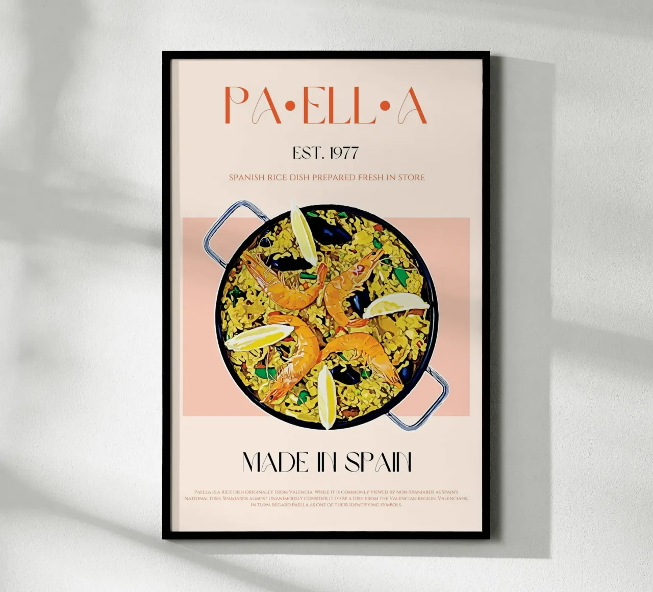 Paella Print poster da KOKRPrints