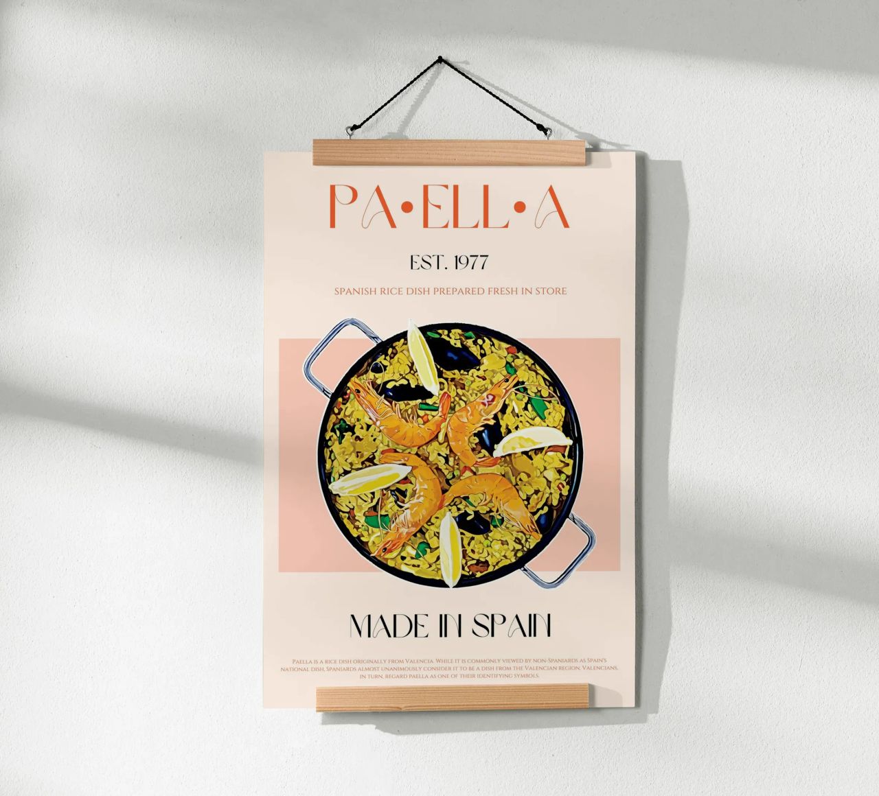 Paella Print poster da KOKRPrints