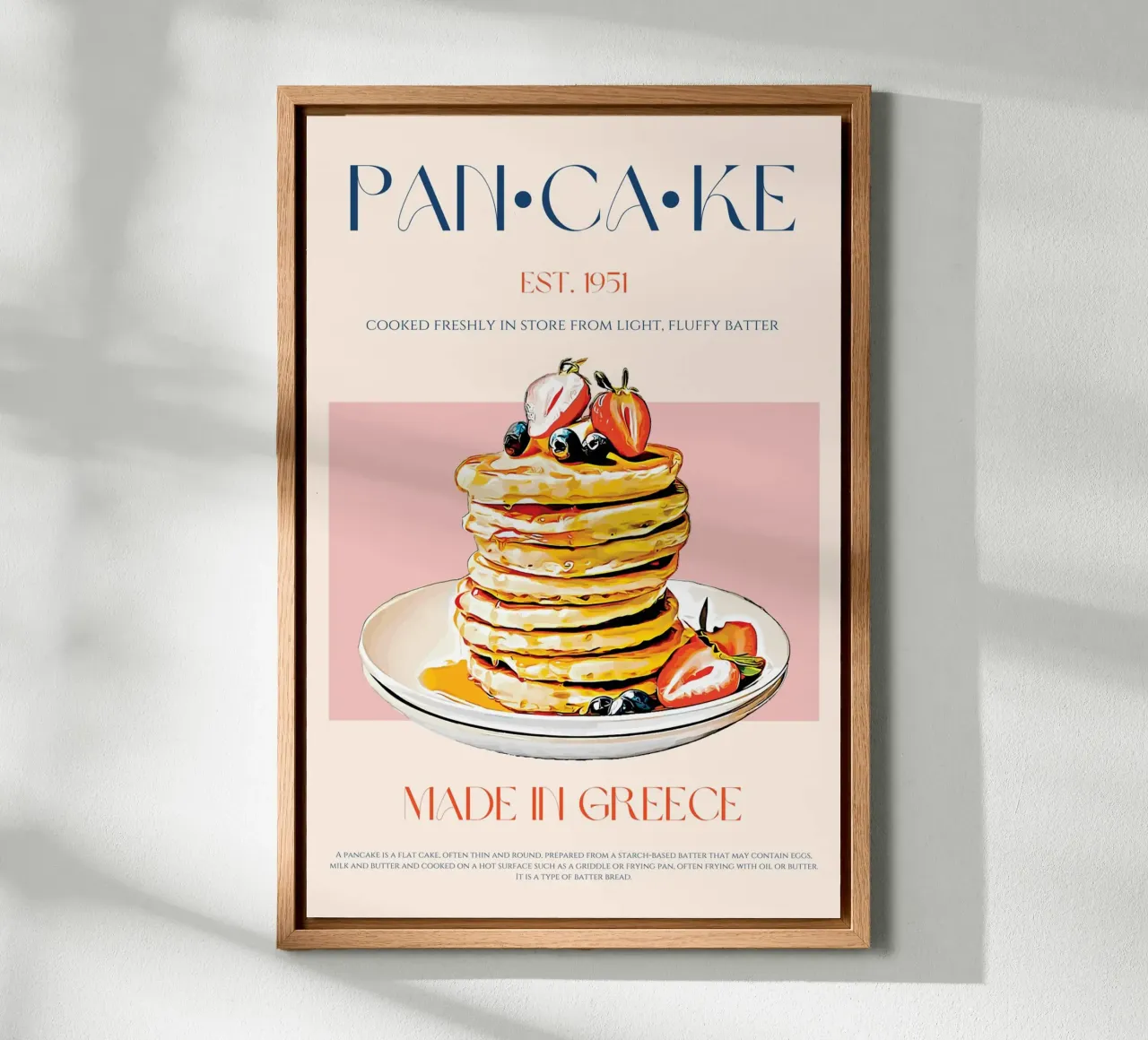 Pancake Print canvas by KOKRPrints