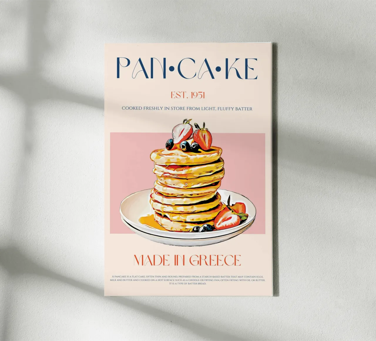 Pancake Print canvas by KOKRPrints