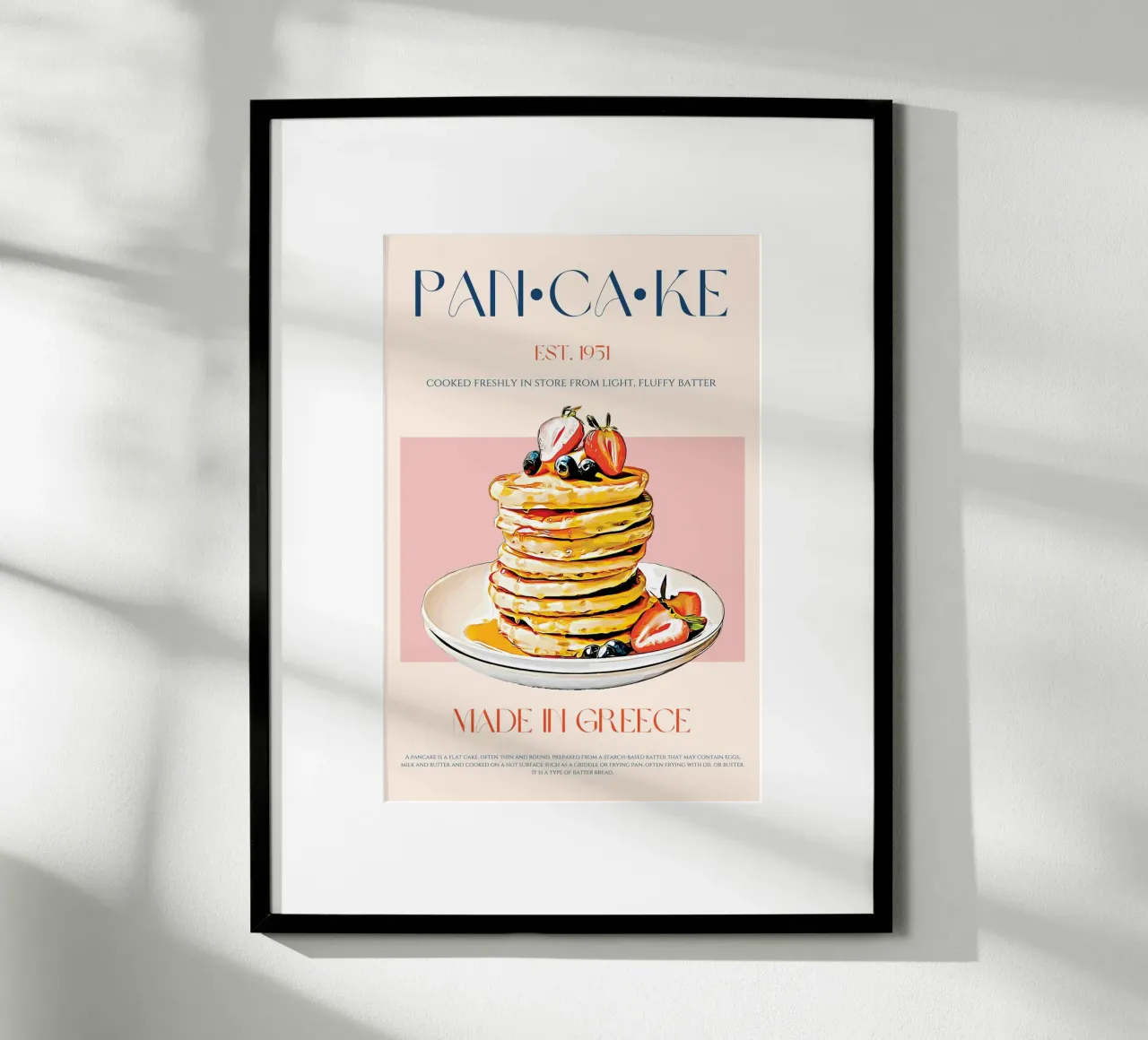 Pancake Print poster by KOKRPrints