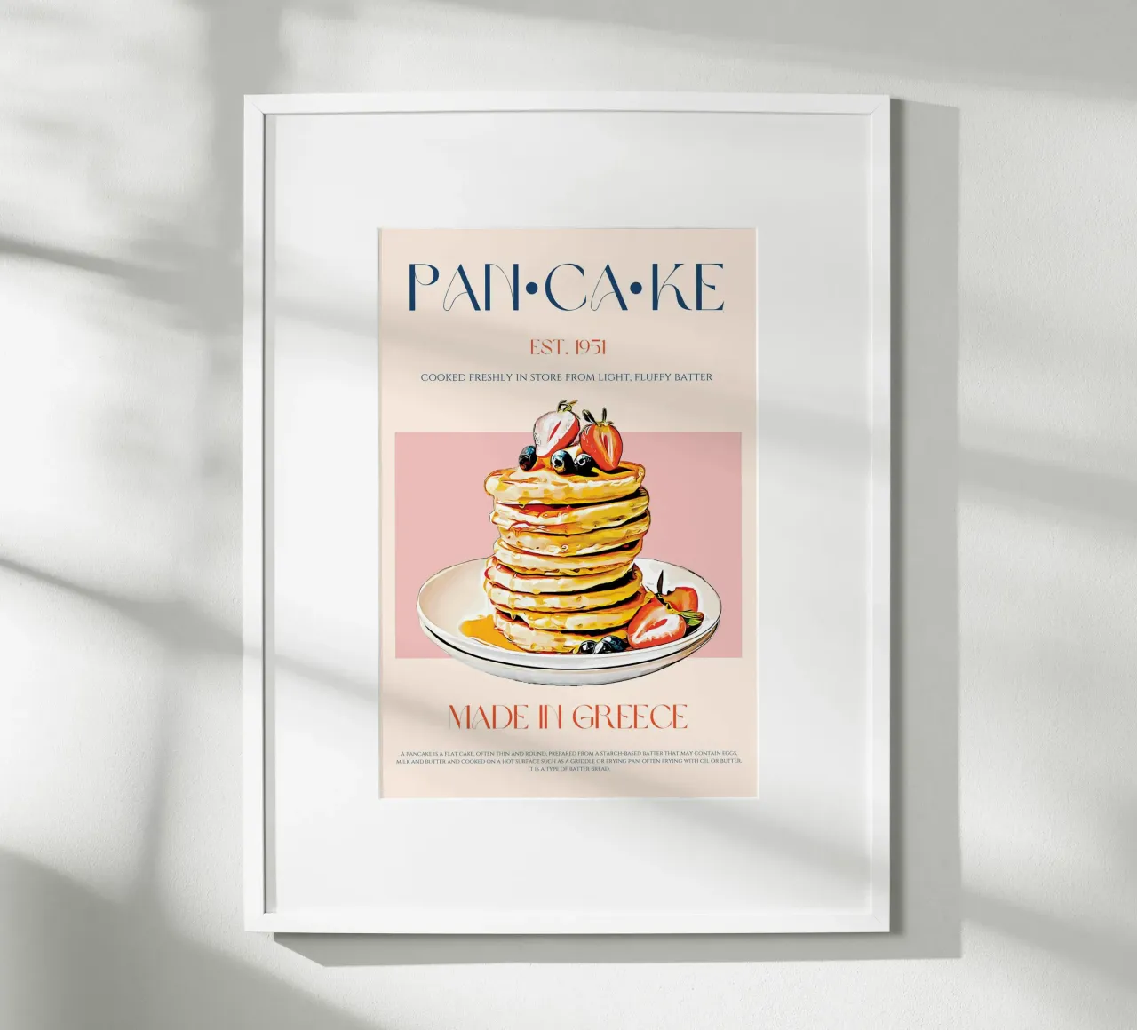 Pancake Print poster by KOKRPrints