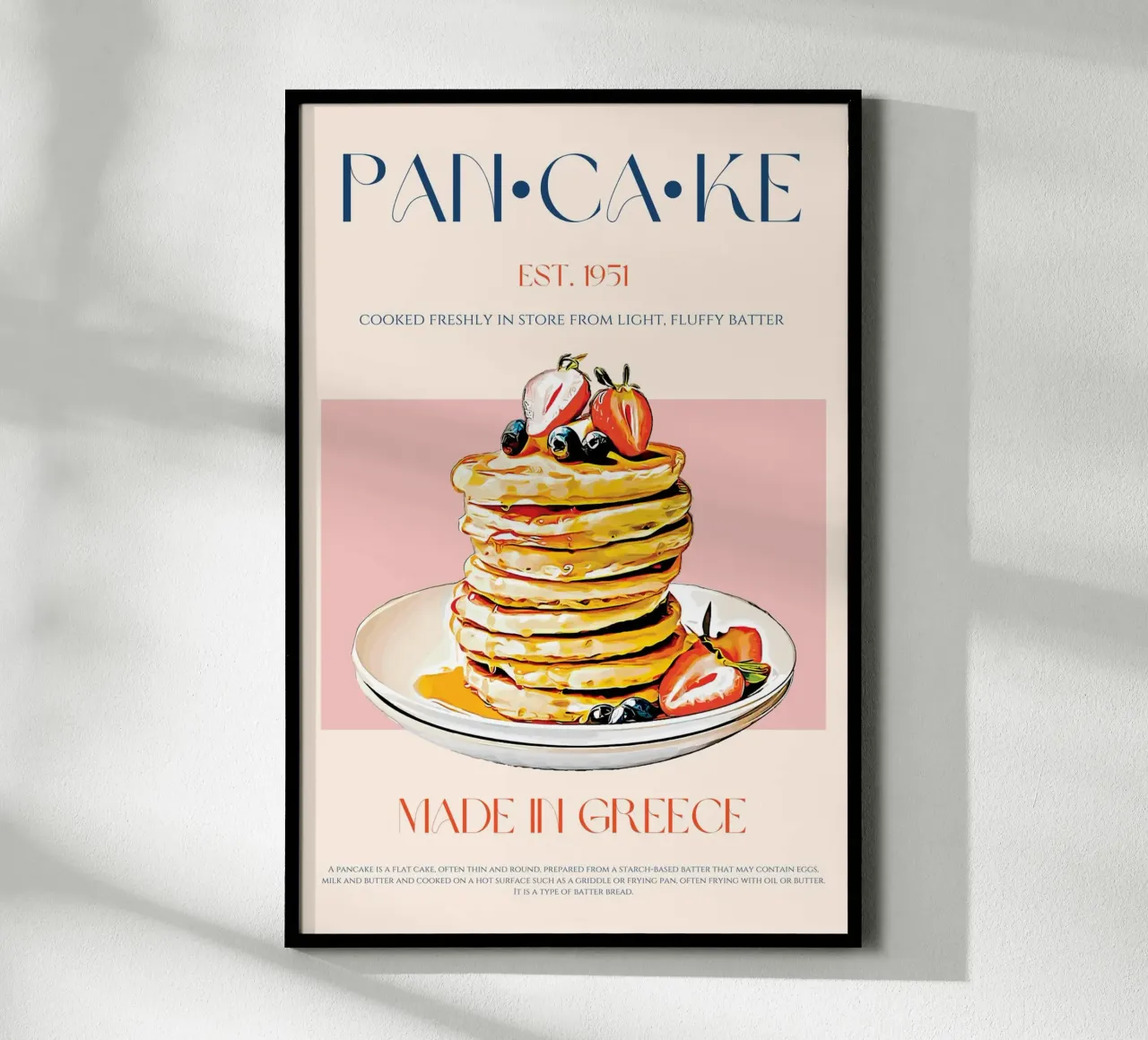 Pancake Print poster by KOKRPrints