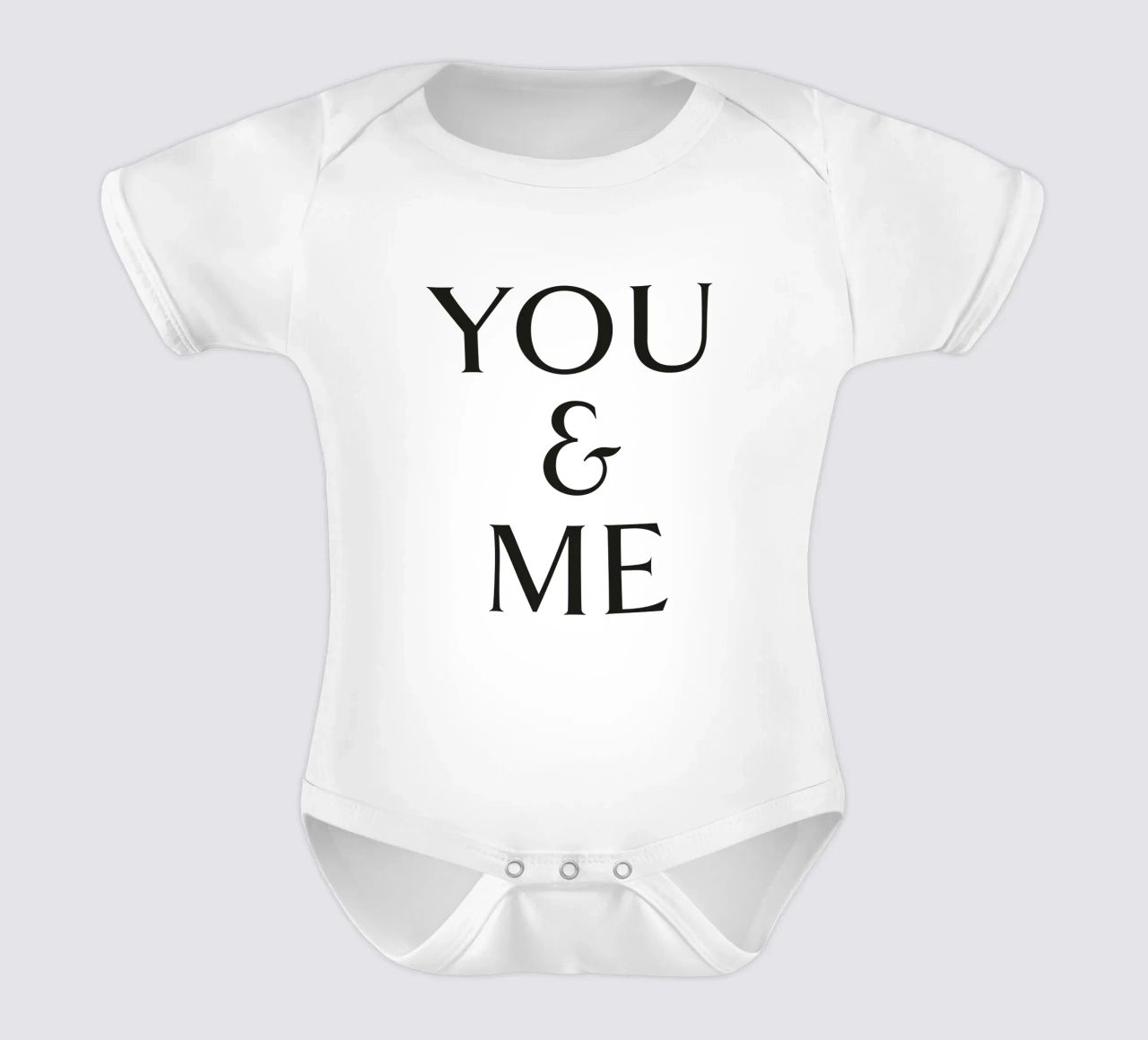 DU & ICH Kurzarm Babybody von Katja Stehle Design