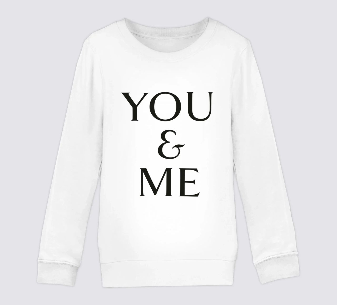 TU E ME felpa bambino da Katja Stehle Design