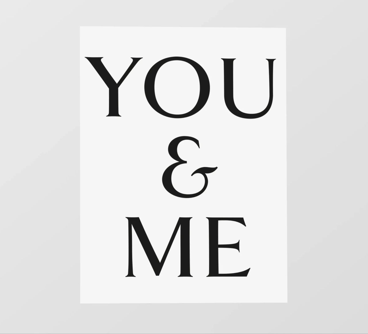 TU E ME pellicola backlit da Katja Stehle Design