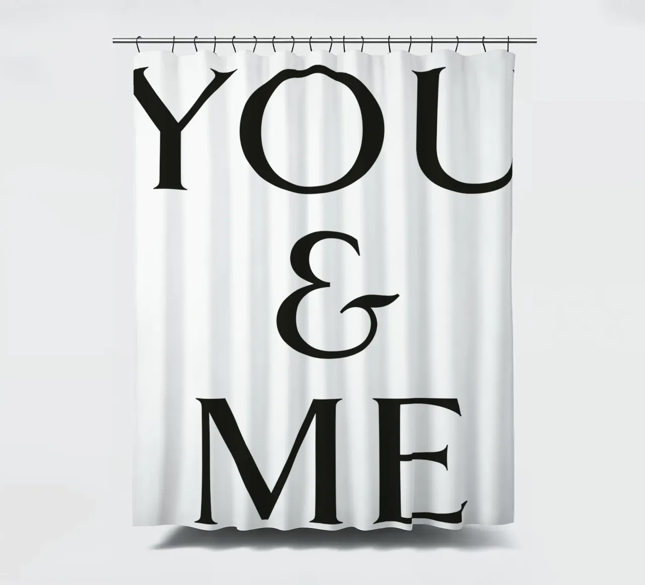 YOU & ME shower curtain by Katja Stehle Design
