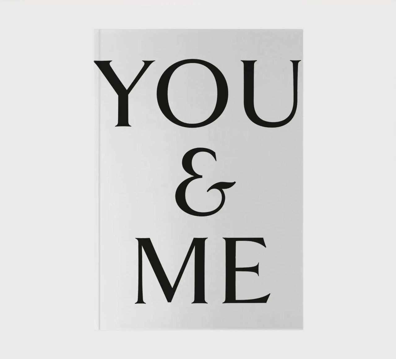 YOU & ME notebook by Katja Stehle Design