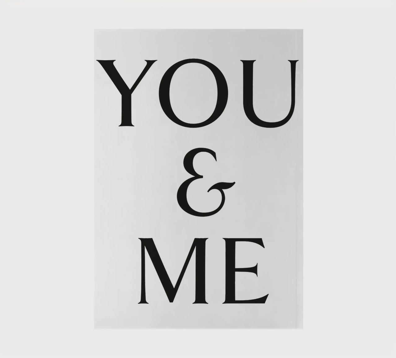 YOU & ME notebook by Katja Stehle Design