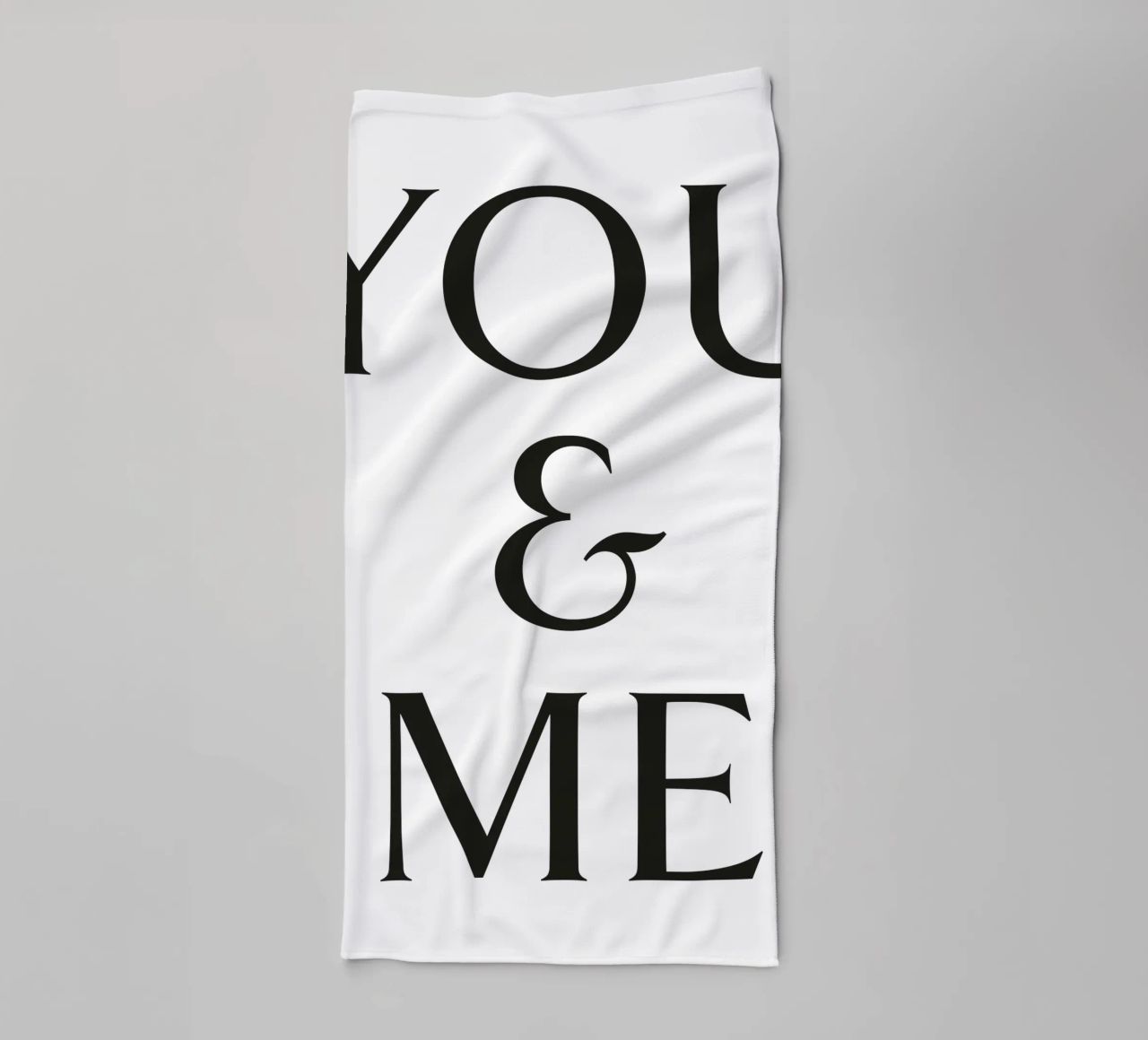 DU & ICH Handtuch von Katja Stehle Design