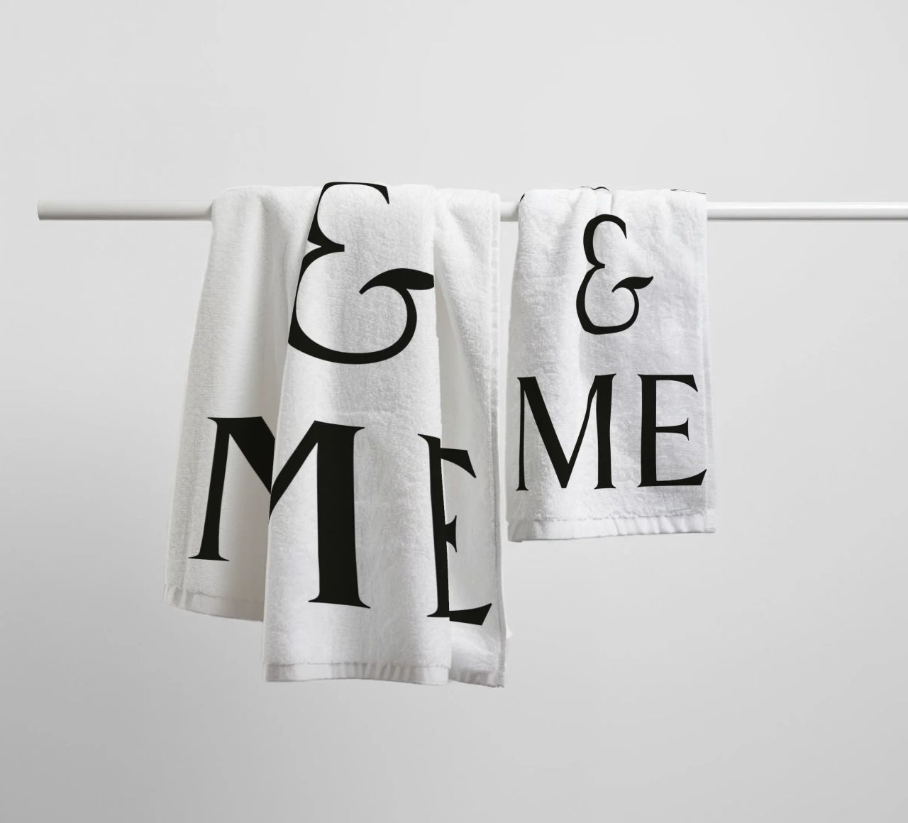 DU & ICH Handtuch von Katja Stehle Design