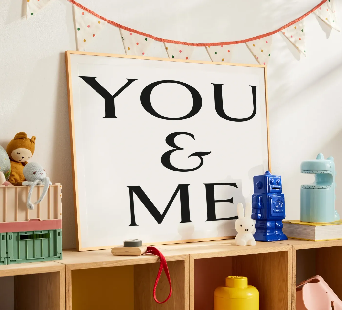 YOU & ME poster van Katja Stehle Design