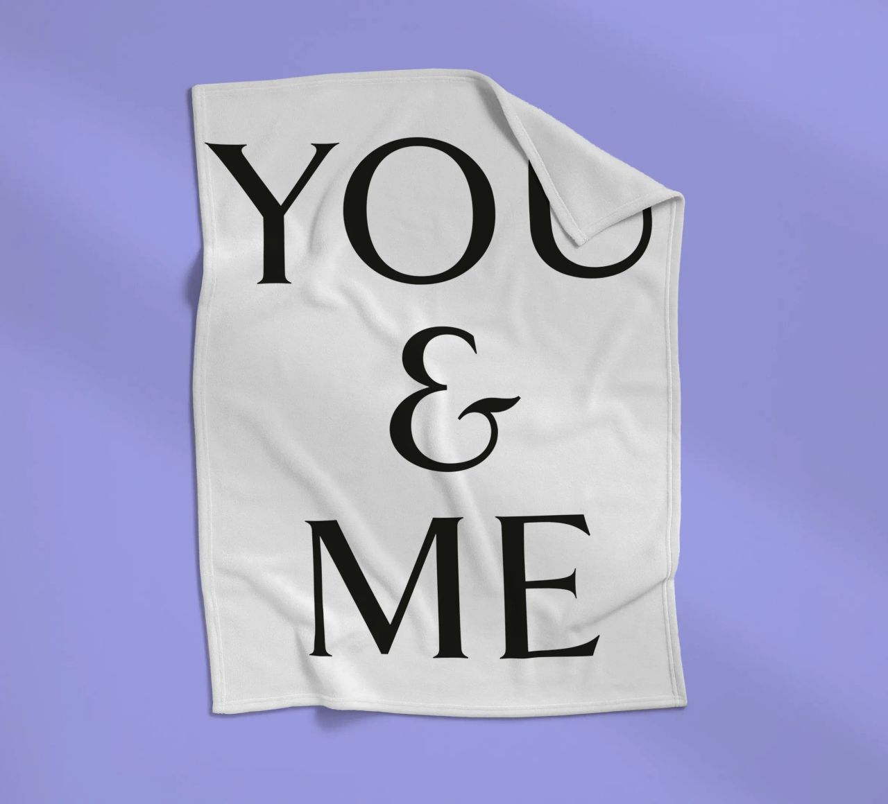DU & ICH Fleecedecke von Katja Stehle Design