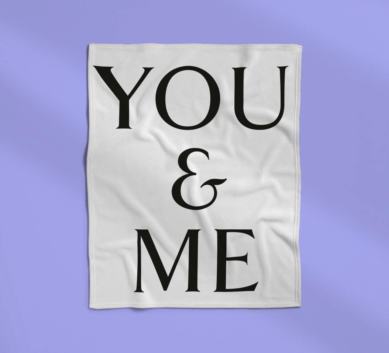 DU & ICH Fleecedecke von Katja Stehle Design