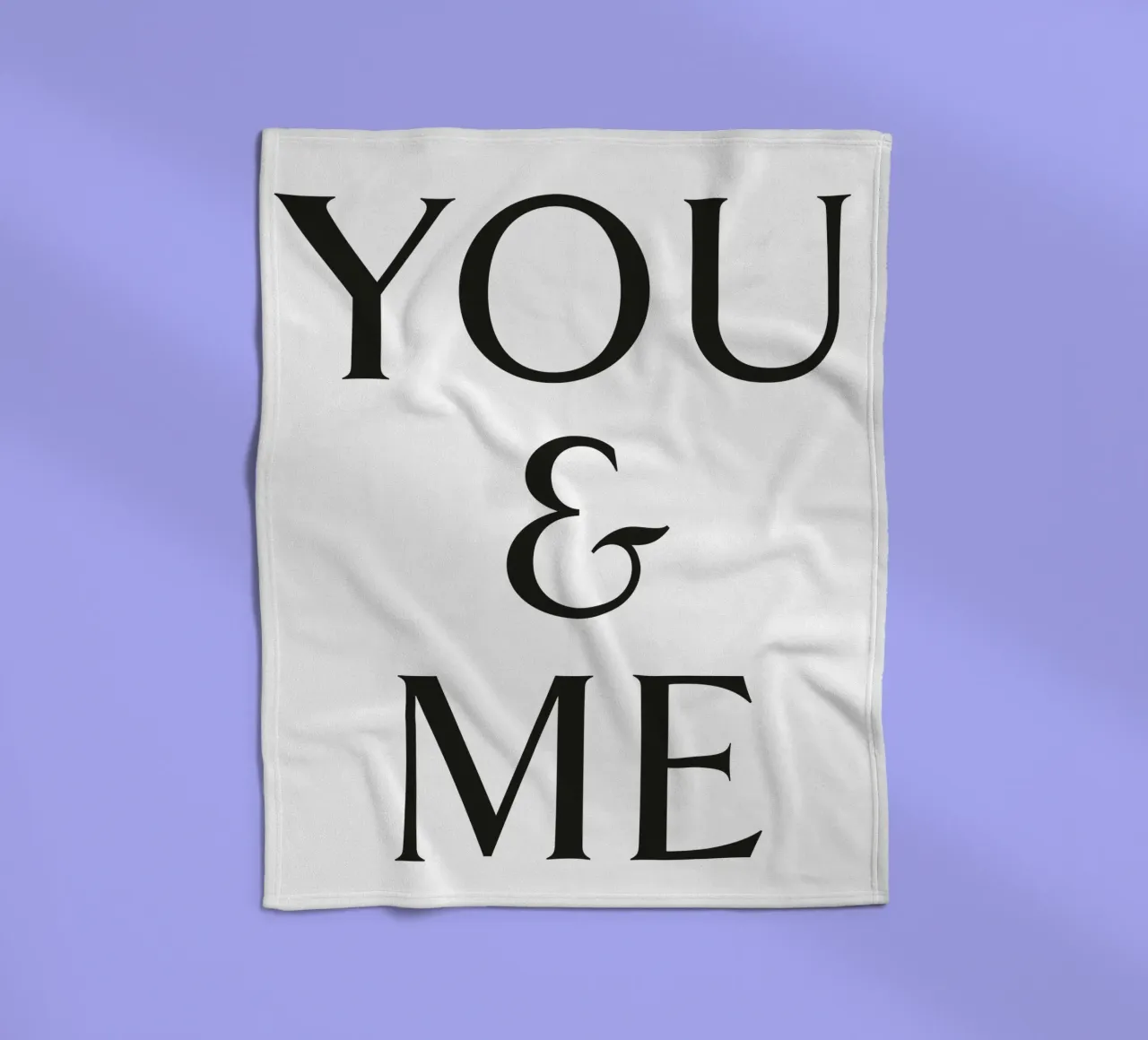 DU & ICH Fleecedecke von Katja Stehle Design