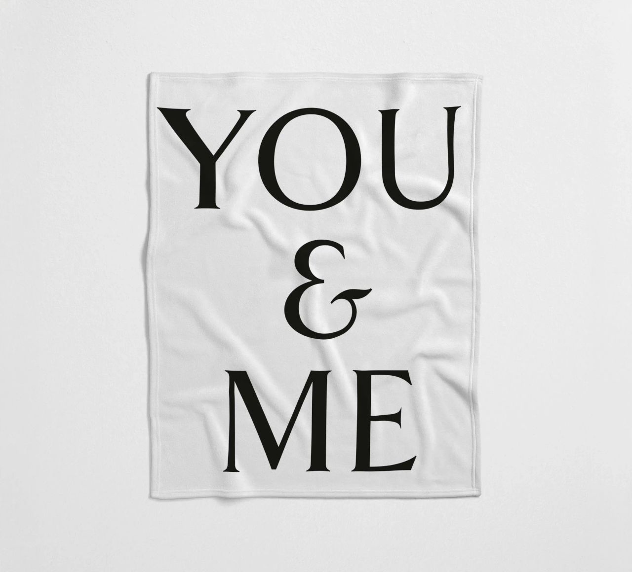 DU & ICH Fleecedecke von Katja Stehle Design