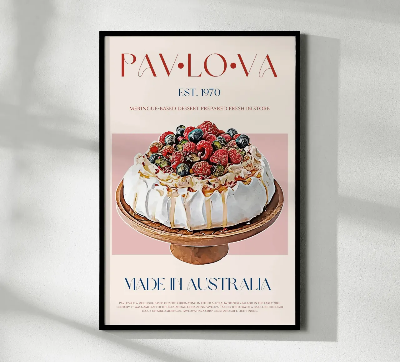 Pavlova Print poster by KOKRPrints