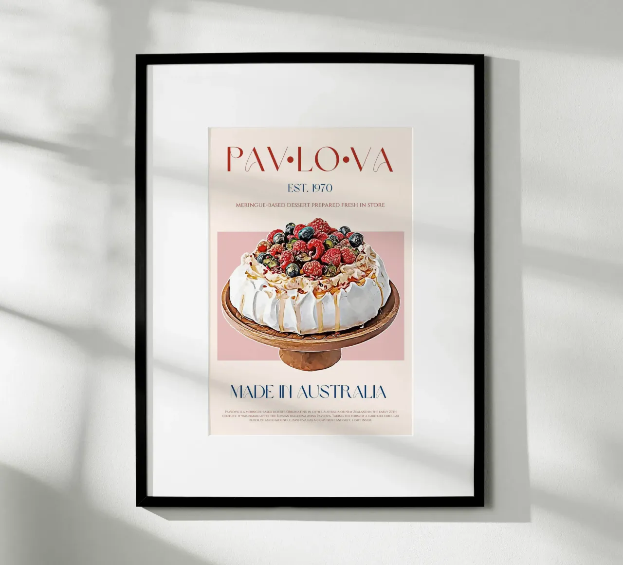 Pavlova Print poster by KOKRPrints