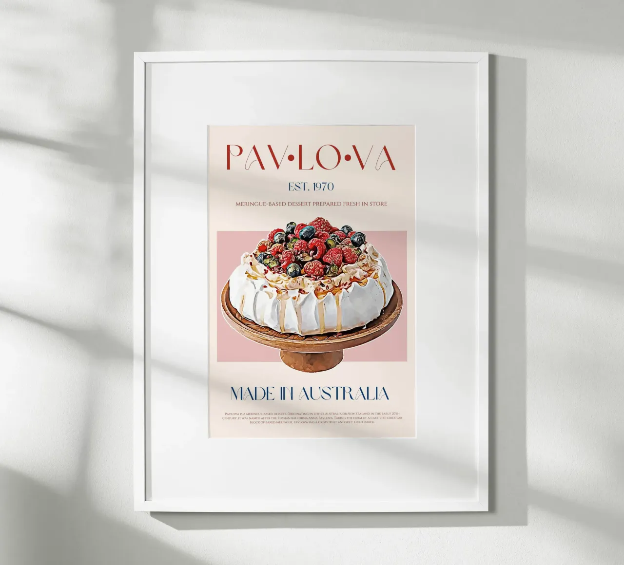 Pavlova Print poster by KOKRPrints