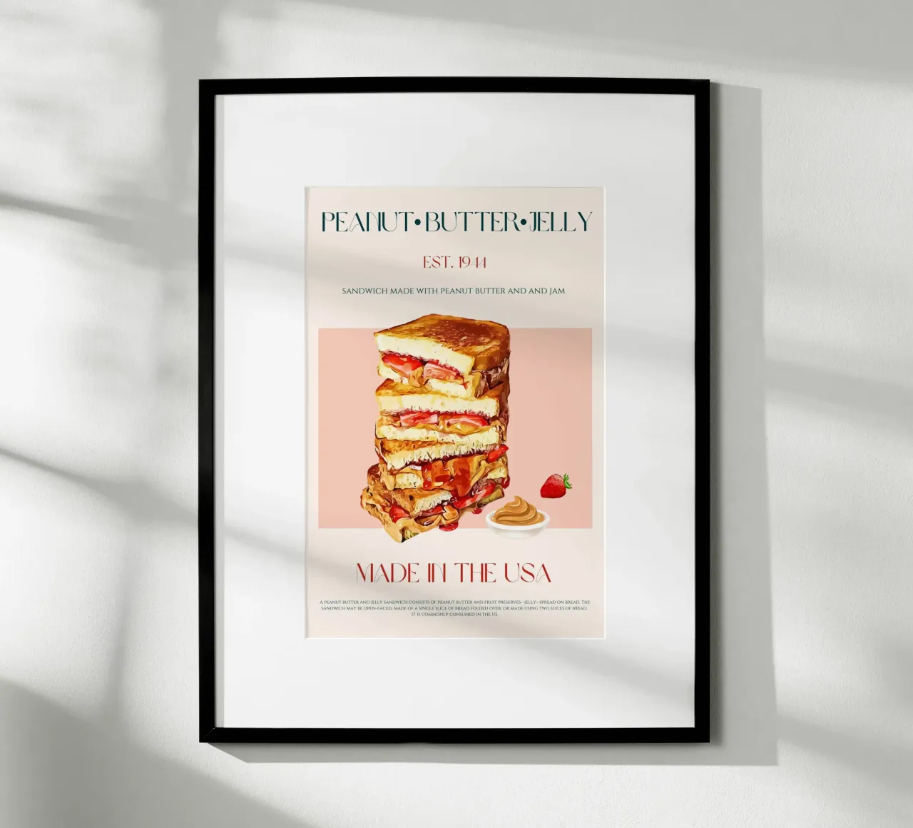 Peanut Butter & Jelly Print hahnemühle by KOKRPrints
