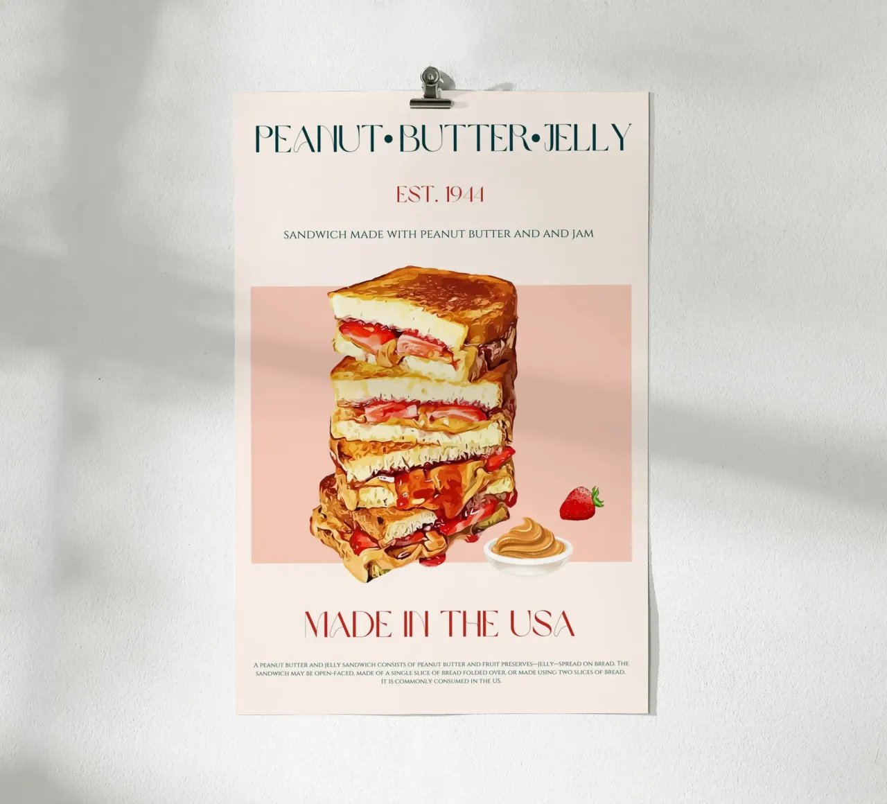 Peanut Butter & Jelly Print hahnemühle by KOKRPrints