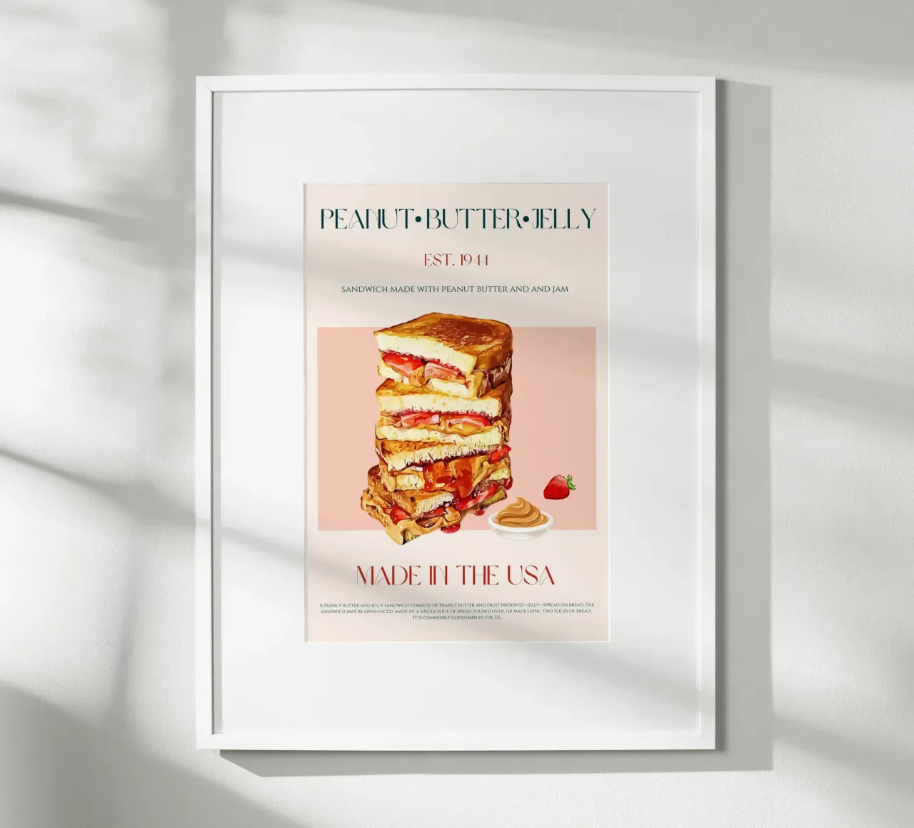 Peanut Butter & Jelly Print hahnemühle by KOKRPrints