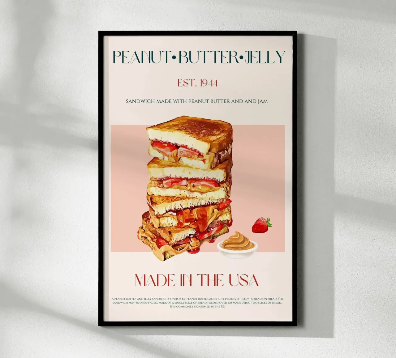 Peanut Butter & Jelly Print hahnemühle by KOKRPrints