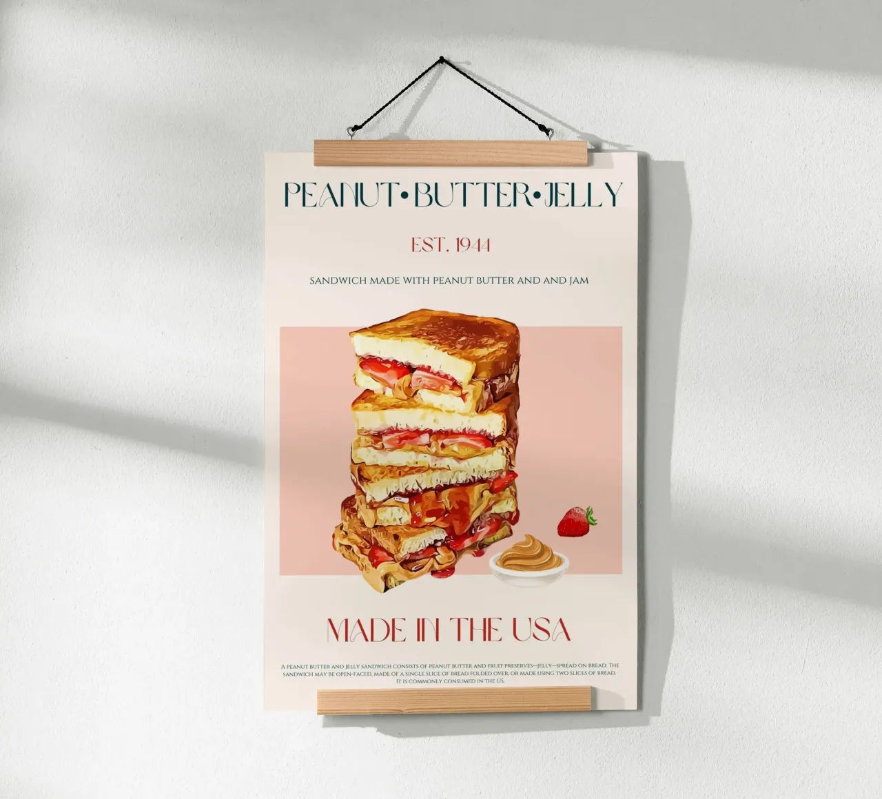 Peanut Butter & Jelly Print hahnemühle by KOKRPrints
