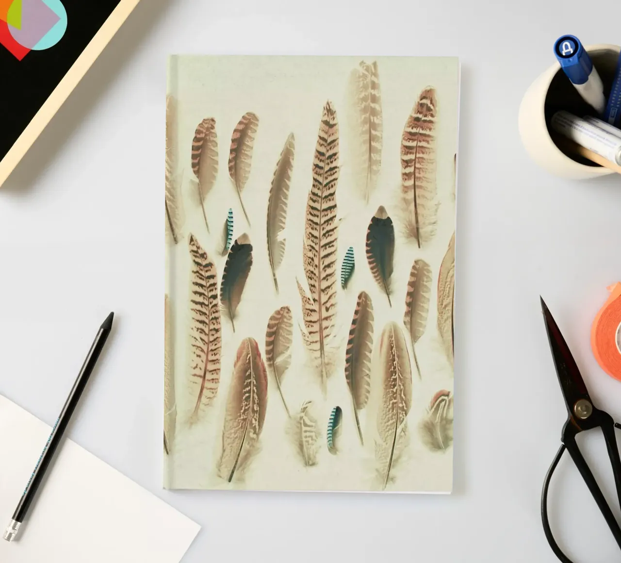 Found Feathers notebook by Cassia Beck Photography