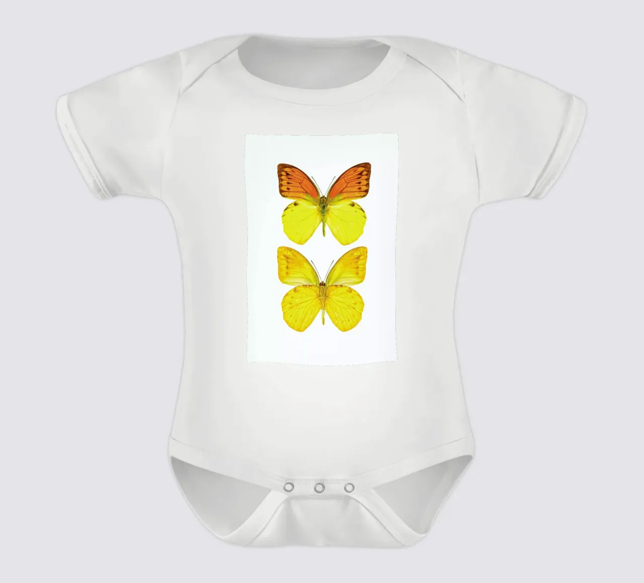 Butterfly 7 short-sleeve baby romper by Curious Collections by Marielle Leenders