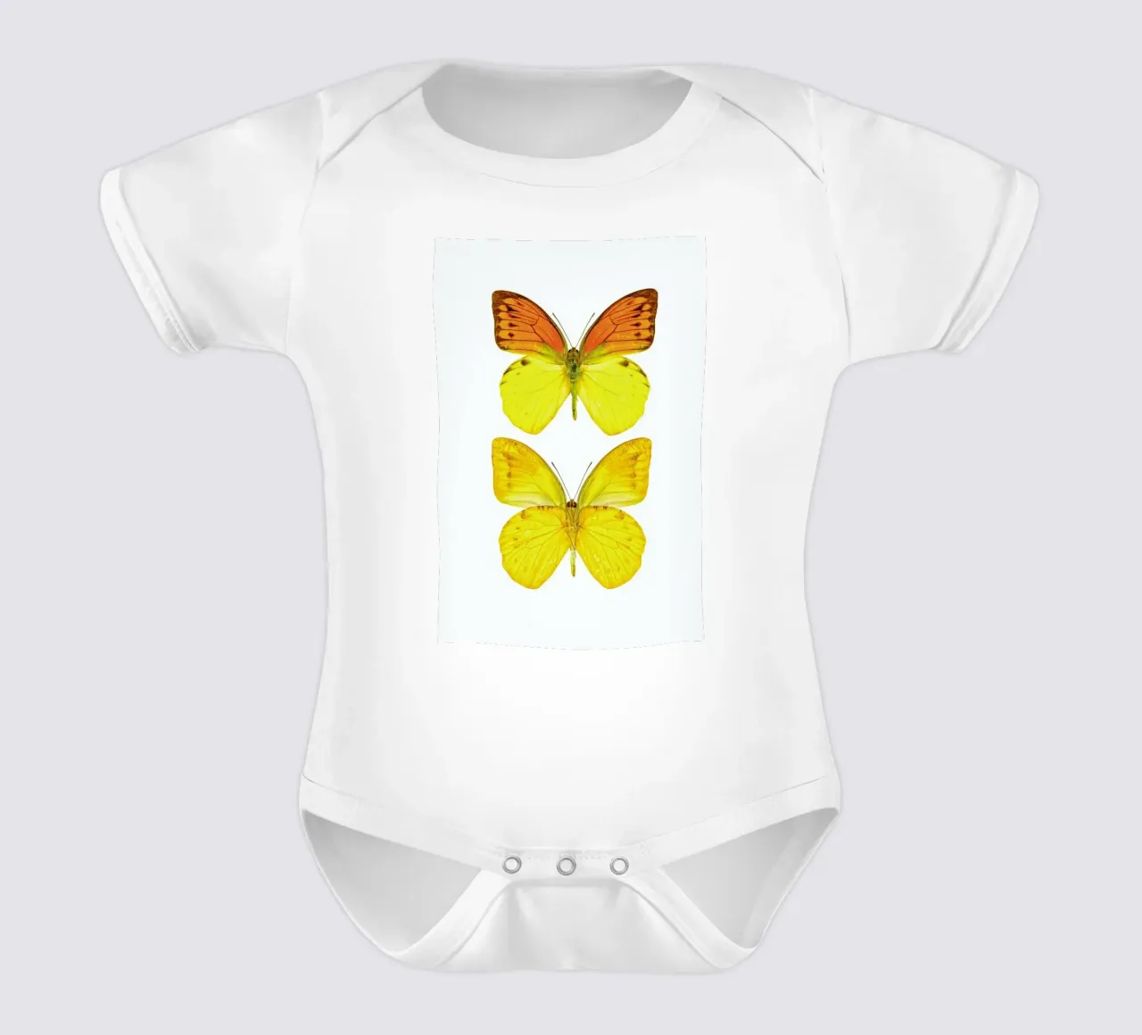 Butterfly 7 short-sleeve baby romper by Curious Collections by Marielle Leenders