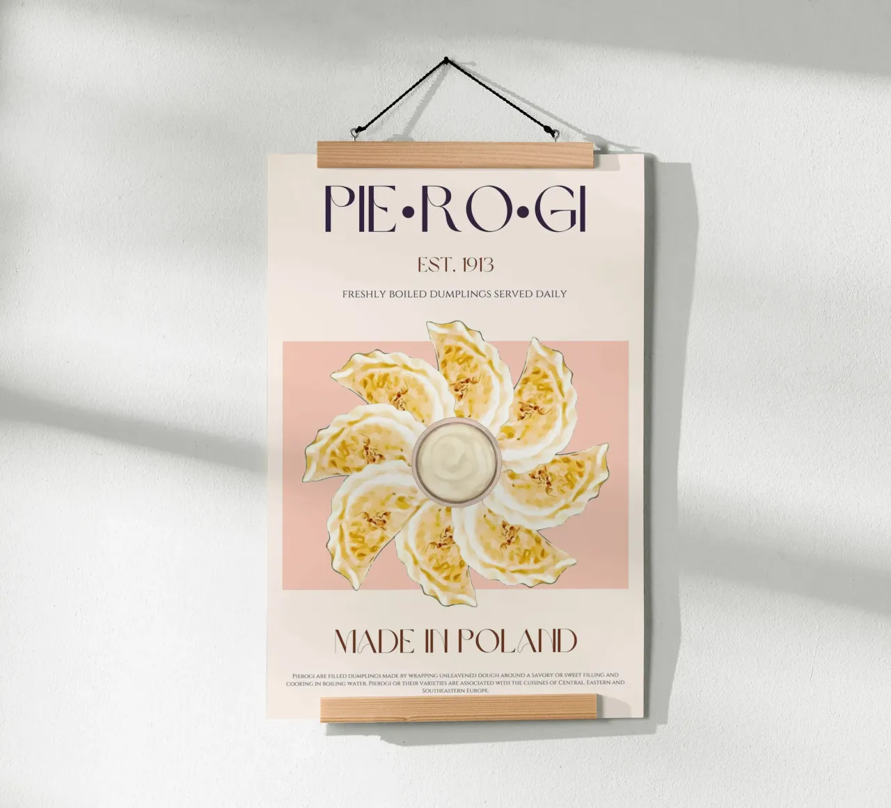 Pierogi Print poster de KOKRPrints