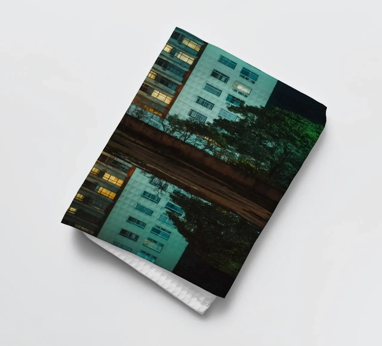 Rio de Janeiro and its Urban Reflections tea towel by By Night