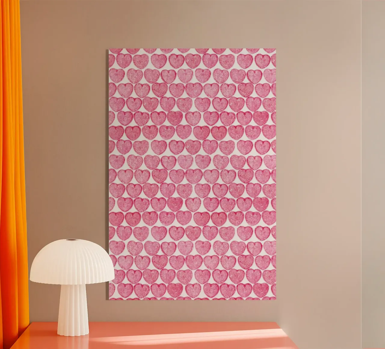 Pink Hearts plexiglass da Curious Collections by Marielle Leenders