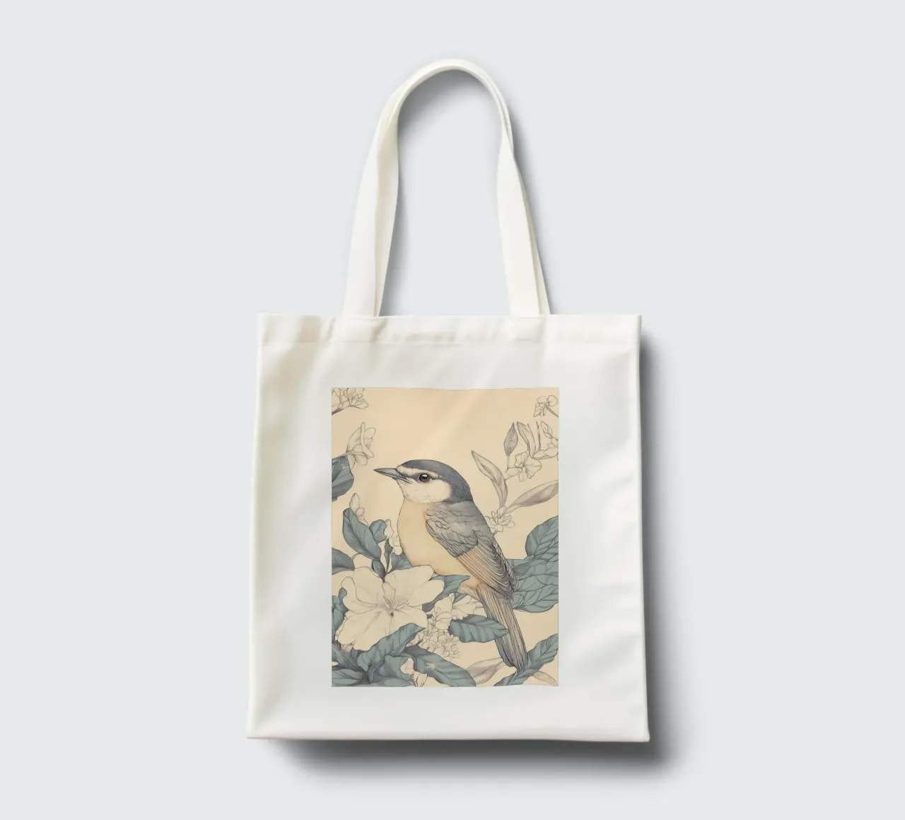 Uccelli nella giungla borsa in juta da Melloi Art Print