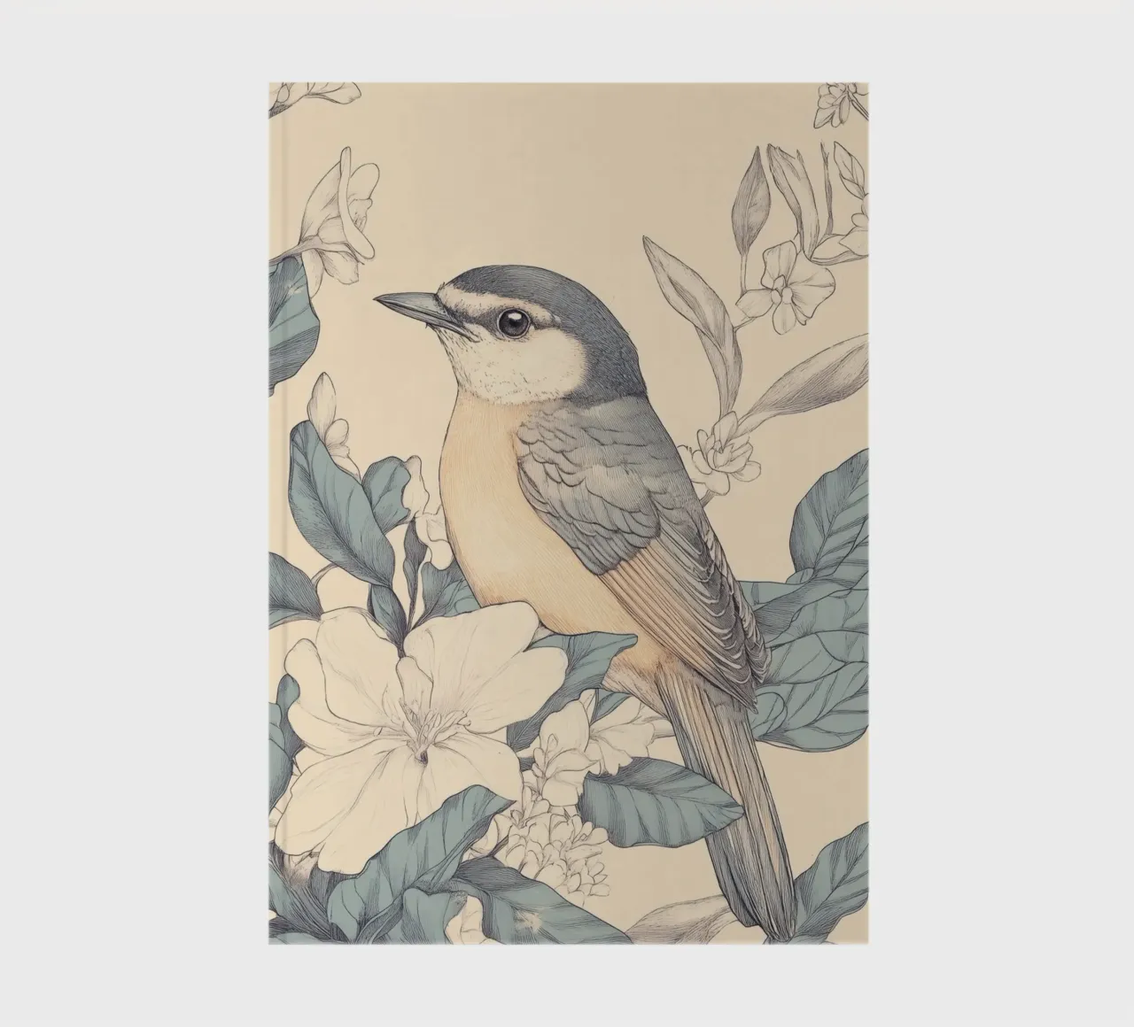 Bird in the Jungle notebook by Melloi Art Print