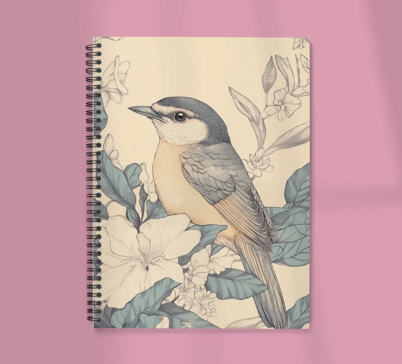 Bird in the Jungle spiral notebook by Melloi Art Print