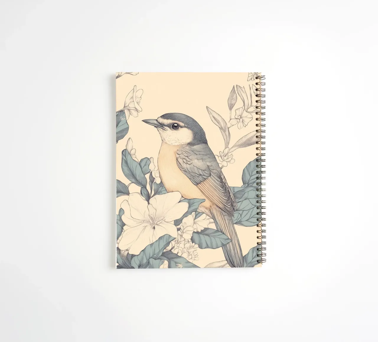 Bird in the Jungle spiral notebook by Melloi Art Print