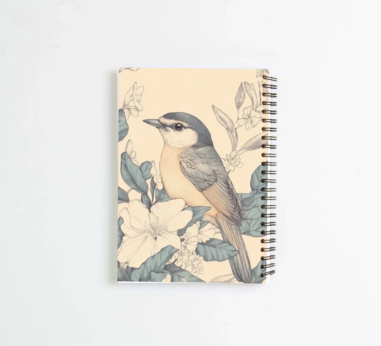 Bird in the Jungle spiral notebook by Melloi Art Print