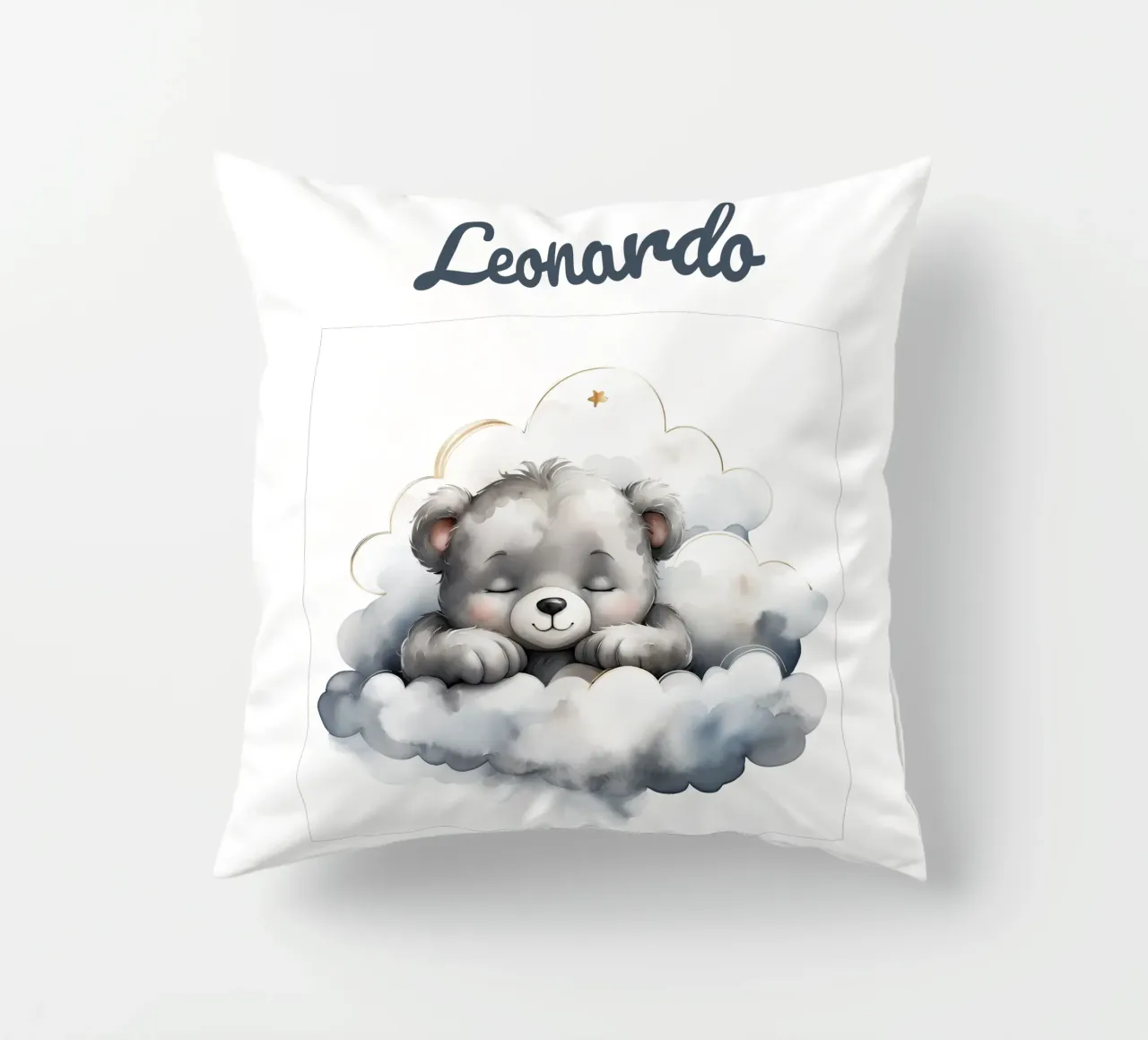 Orso addormentato cuscino da Indigo Rain