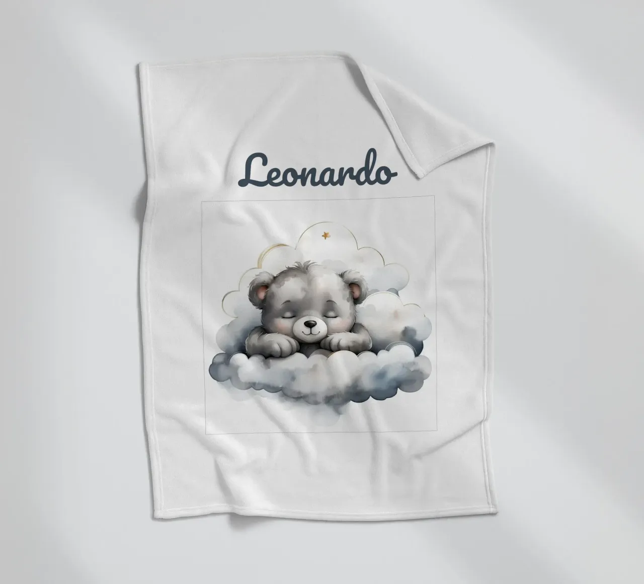 Orso addormentato coperta in pile da Indigo Rain
